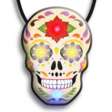 Endless Games Day of the Dead Skull Flashing Body Light Necklace EN2805529